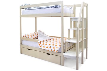 Детская 2-этажная кровать Svogen бежевый в Артеме
