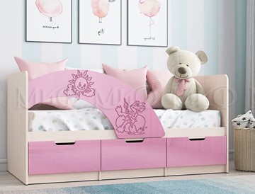 Кровать детская Юниор-3, Розовый металлик в Уссурийске