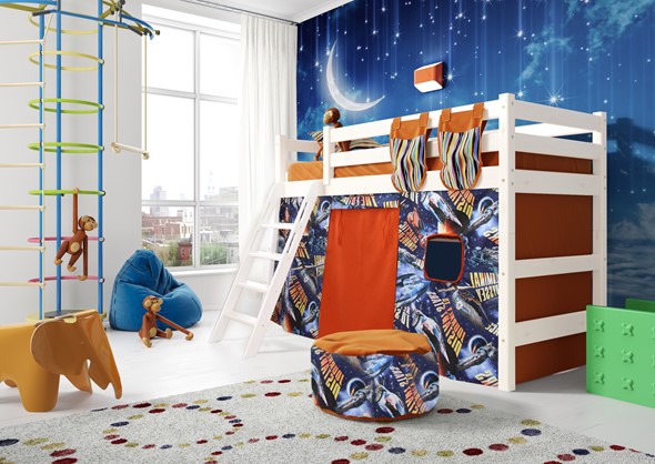 Детская кровать-чердак Соня, Вариант 6 Белый во Владивостоке - изображение