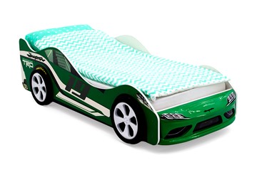 Кровать-машина детская Супра зеленая во Владивостоке - предосмотр