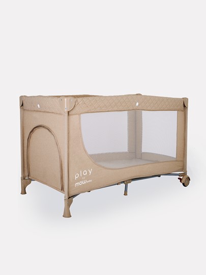 Детская кровать манеж Mowbaby Play (Бежевый) в Артеме - изображение 1