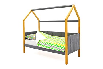 Детская кровать-домик «Svogen дерево-графит» мягкая в Артеме
