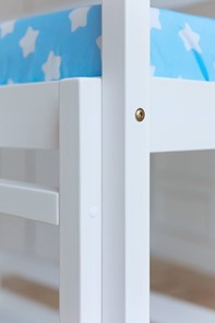Двухэтажная детская кровать Домик с ящиками, цвет белый в Артеме - предосмотр 4