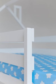 Двухъярусная кровать без крыши с ящиками, цвет белый в Уссурийске - предосмотр 5