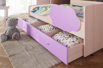 Детская 2-этажная кровать Соник 1.6 с ящиком, Лайм в Артеме - предосмотр 1