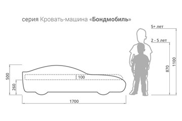 Кровать-машина Бондимобиль красный во Владивостоке - предосмотр 4