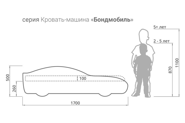 Кровать-машина Бондимобиль красный во Владивостоке - изображение 4