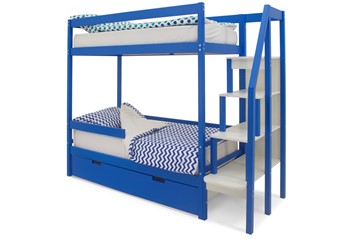 Двухэтажная кровать Svogen синий в Артеме