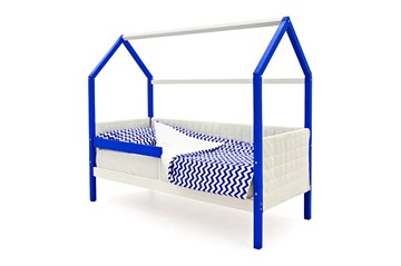 Детская кровать-домик «Svogen сине-белый» мягкая в Артеме - предосмотр 2