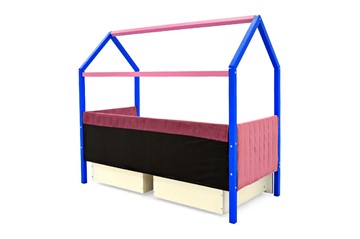 Кровать-домик детская «Svogen синий-лаванда» мягкая во Владивостоке - предосмотр 6
