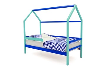 Кровать-домик детская Svogen синий-мятный в Артеме - предосмотр 2