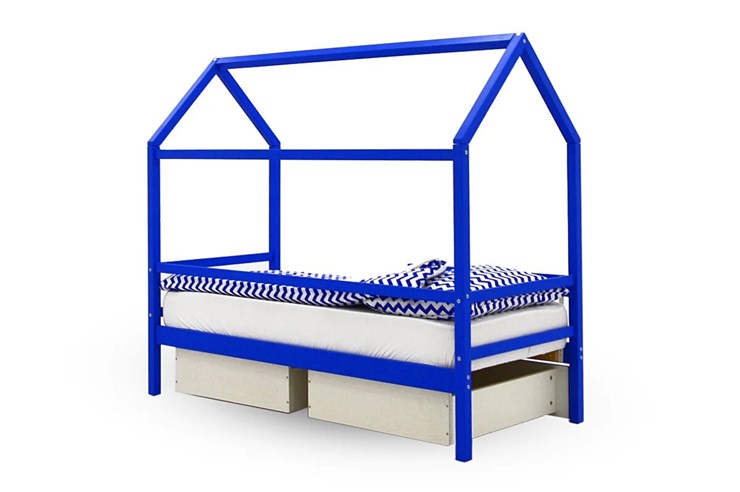 Детская кровать-домик Svogen синий в Артеме - изображение 4