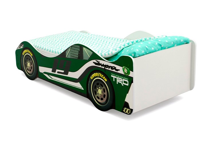 Кровать-машина детская Супра зеленая во Владивостоке - изображение 4