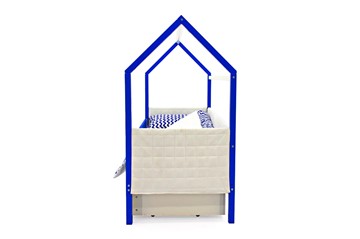 Детская кровать-домик «Svogen сине-белый» мягкая в Артеме - предосмотр 5