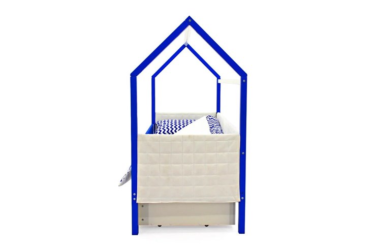 Детская кровать-домик «Svogen сине-белый» мягкая во Владивостоке - изображение 5
