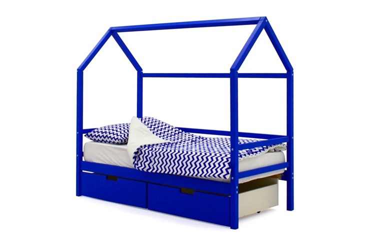 Детская кровать-домик Svogen синий в Артеме - изображение 3