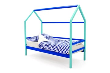 Кровать-домик детская Svogen синий-мятный во Владивостоке - предосмотр 1