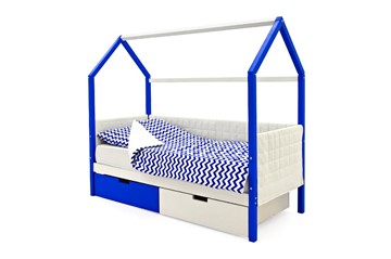 Детская кровать-домик «Svogen сине-белый» мягкая во Владивостоке - предосмотр 3