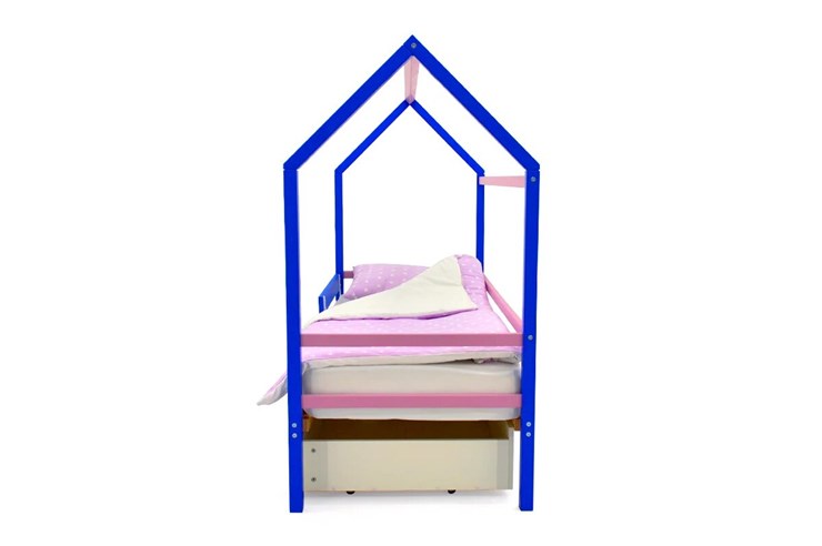 Кровать-домик детская Svogen синий-лаванда в Артеме - изображение 4