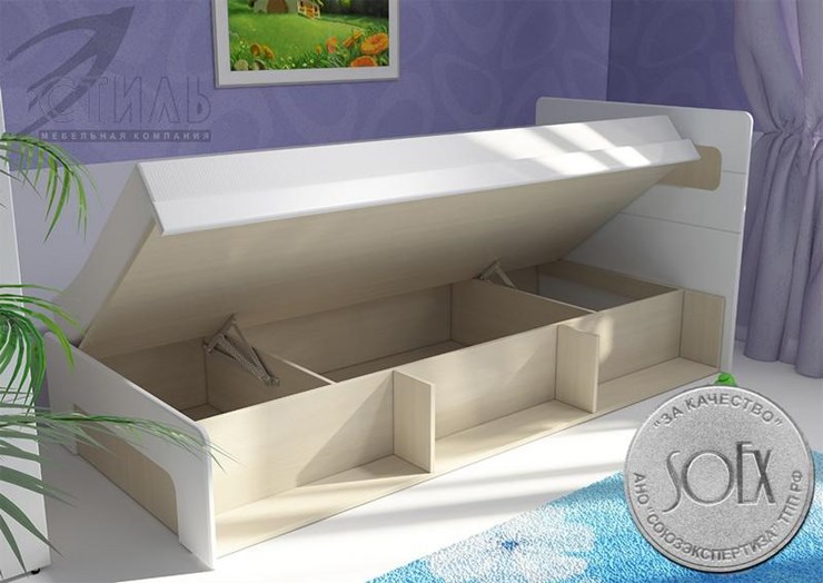 Кровать с подъемным механизмом Палермо-Юниор без вставок в Артеме - изображение 2