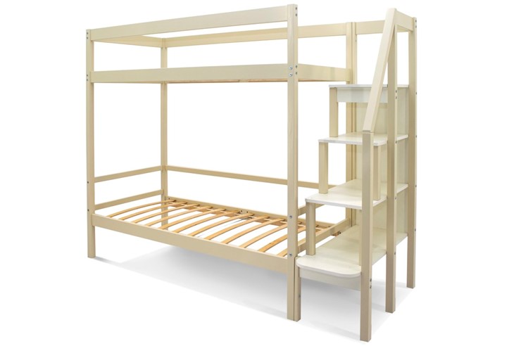 Детская 2-этажная кровать Svogen бежевый в Артеме - изображение 1