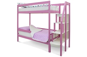 Детская 2-х ярусная кровать Svogen розовый в Артеме - предосмотр 3