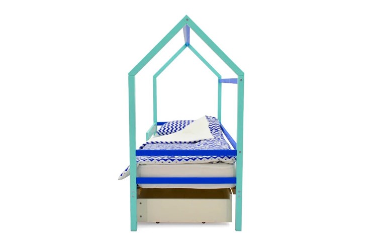 Кровать-домик детская Svogen синий-мятный в Артеме - изображение 5