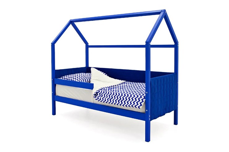 Кровать-домик детская «Svogen синий» мягкая во Владивостоке - изображение 2