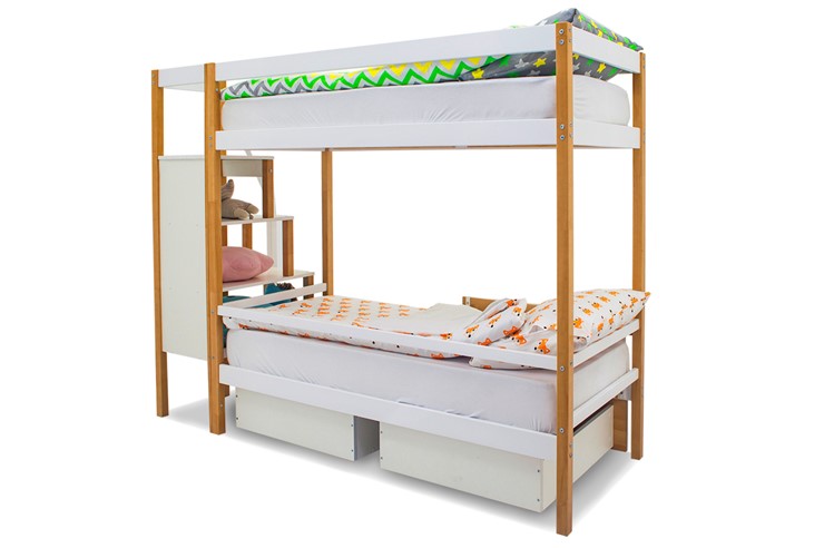 Детская двухъярусная кровать Svogen дерево-белый в Артеме - изображение 7