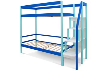 Детская 2-этажная кровать Svogen мятный-синий во Владивостоке - предосмотр 1