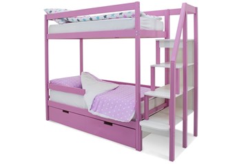 Детская 2-х ярусная кровать Svogen розовый в Находке