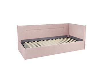 Детская кровать  0.9 Альба (Тахта), нежно-розовый (велюр) в Артеме - предосмотр 1