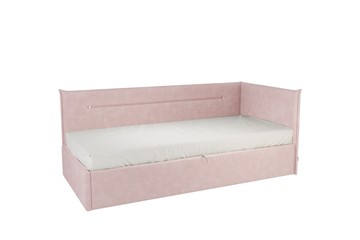 Детская кровать  0.9 Альба (Тахта), нежно-розовый (велюр) во Владивостоке - предосмотр