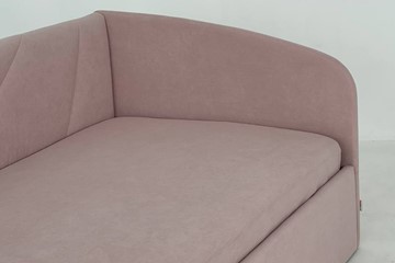 Детская кровать  0.9 Бест (Софа), нежно-розовый (велюр) в Артеме - предосмотр 5