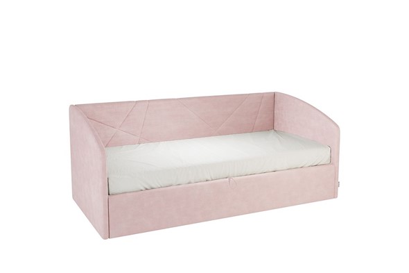 Детская кровать  0.9 Бест (Софа), нежно-розовый (велюр) в Артеме - изображение