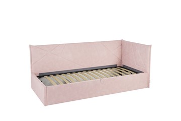 Кровать детская 0.9 Бест (Тахта), нежно-розовый (велюр) в Артеме - предосмотр 1