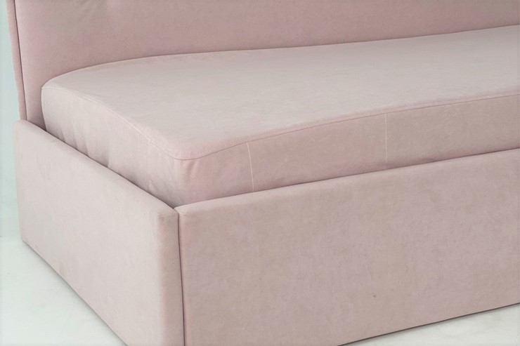 Кровать детская 0.9 Бест (Тахта), нежно-розовый (велюр) в Артеме - изображение 3