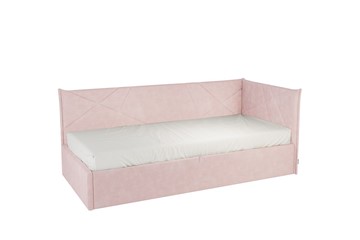 Кровать детская 0.9 Бест (Тахта), нежно-розовый (велюр) в Находке