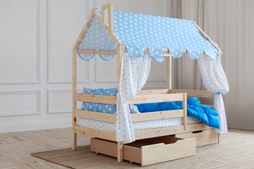 Кровать детская Домик с ящиками, без покраски в Артеме - предосмотр 2