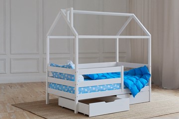 Кровать детская Домик с ящиками, цвет белый в Находке - предосмотр 2