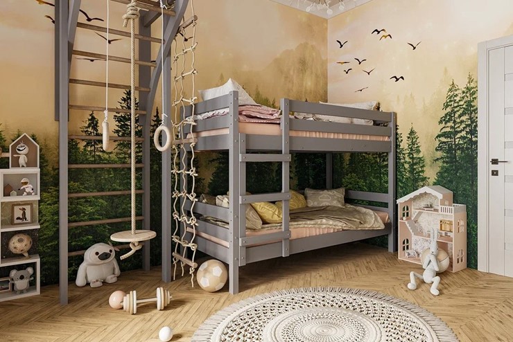 Кровать в детскую Джуниор двухъярусная (Антрацит) во Владивостоке - изображение 2