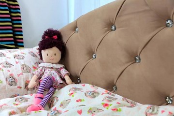 Детская кровать односпальная Эльза с бортиком, Бежевый (латы) в Артеме - предосмотр 2