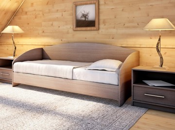 Подростковая кровать Этюд Софа, 90х190, ясень шимо темный в Уссурийске