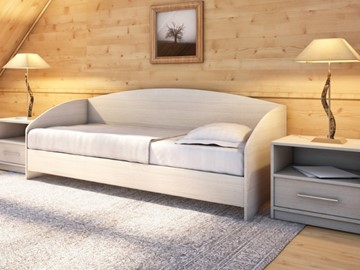 Подростковая кровать Этюд Софа, 90х200, ясень шимо светлый в Уссурийске