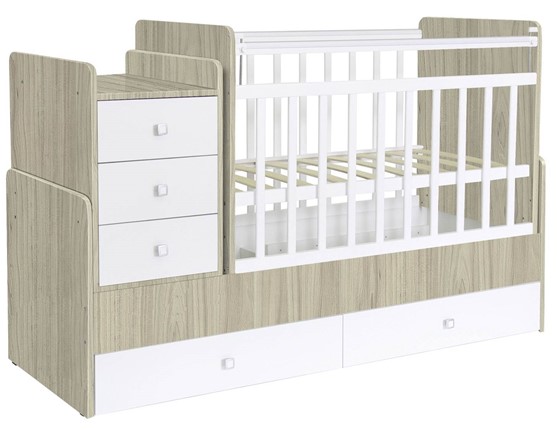 Кровать детская Фея 1100 Вяз-белый в Артеме - изображение