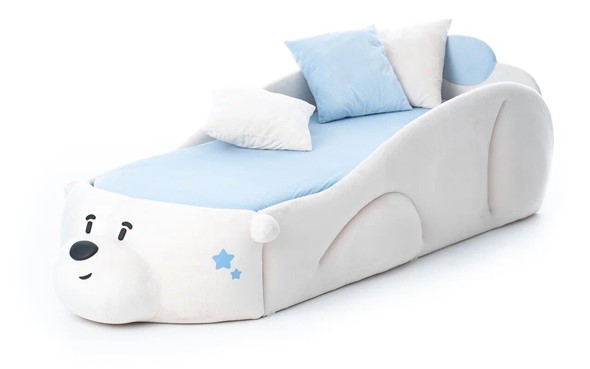 Детская кровать Мишка Pasha, белый в Артеме - изображение