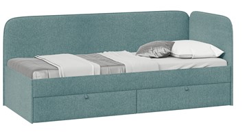 Подростковая кровать Молли тип 1 (80), Микровелюр Scandi Indigo 11 в Артеме