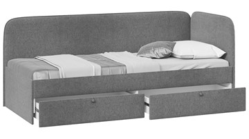 Подростковая кровать Молли тип 1 (90), Микровелюр Scandi Graphite 22 в Артеме - предосмотр 1
