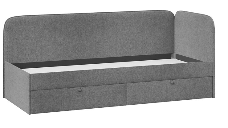 Подростковая кровать Молли тип 1 (90), Микровелюр Scandi Graphite 22 в Находке - изображение 2