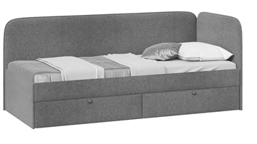 Подростковая кровать Молли тип 1 (90), Микровелюр Scandi Graphite 22 в Уссурийске